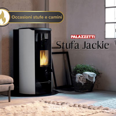 Stufa a pellet Jackie Idro 26 Kw Palazzetti